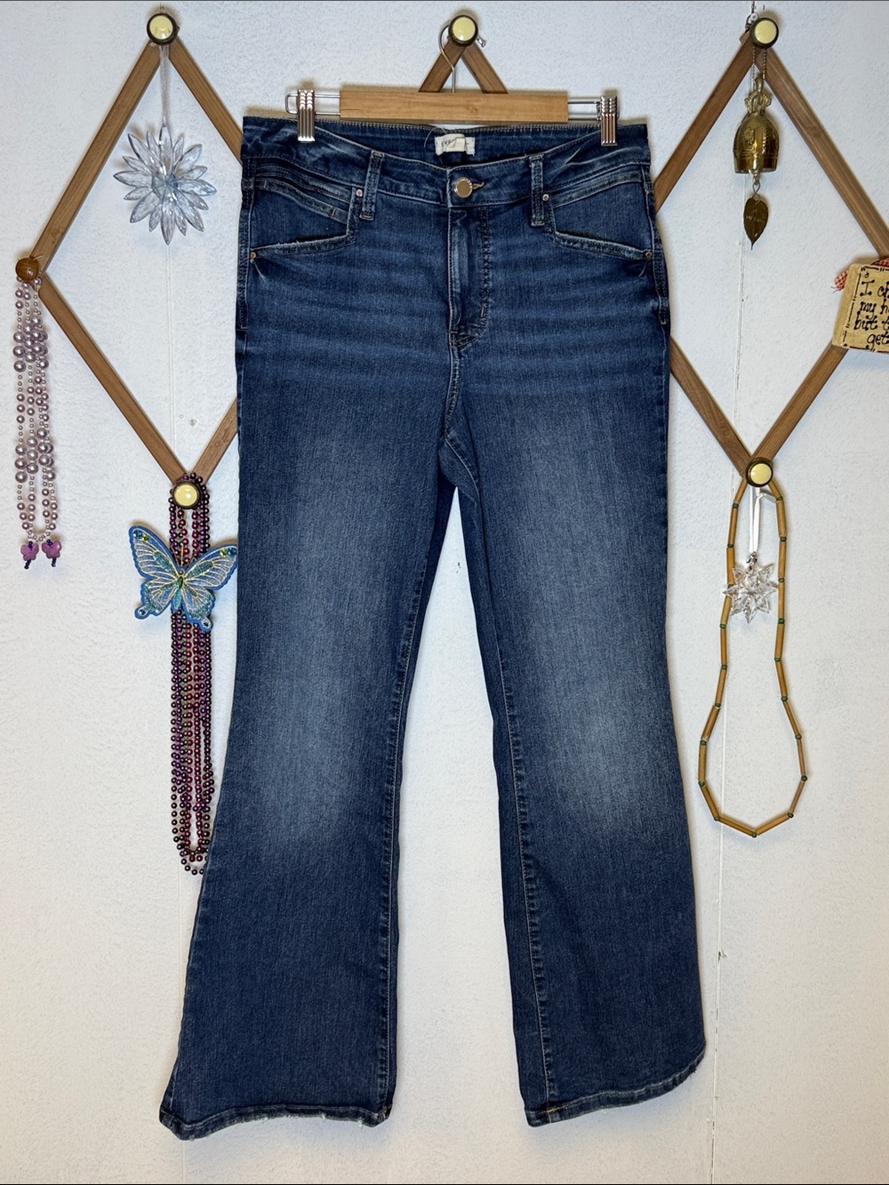 Maurices Women's Dark Blue Flare Jeans